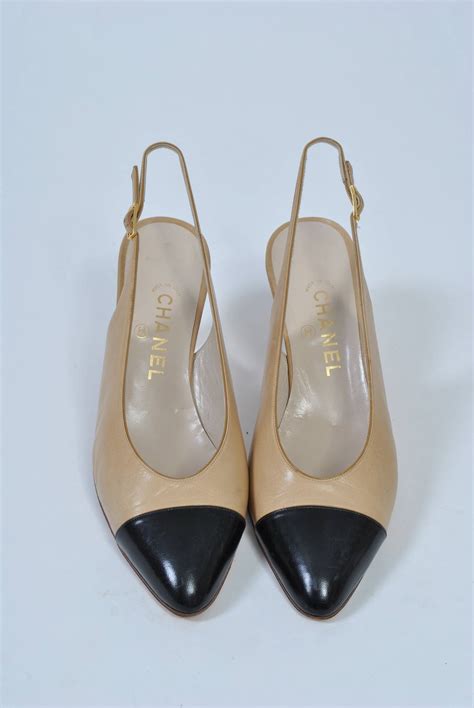 chanel sling back|chanel slingback vintage.